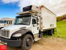 2017 Freightliner 20' Refrigerated Delivery Truck Model: M2106, 33,000 GVWR, Cummins IBS 6.7 280