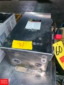 Square D 60 Amp. S/S Safety Switch Rigging Fee: $25 Location: Irwin, PA