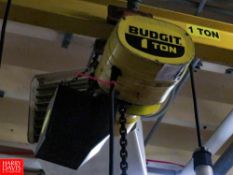 1 Ton Budget Hoist, Chain Block Only, No Beam Rigging Fee: $140