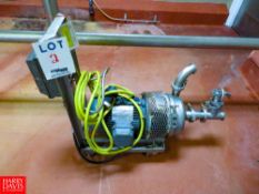 Portable Centrifugal Pump, With Leeson 3,500 RPM Motor Rigging Fee: $35