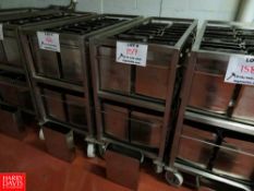 9 Kg (19.84 Lbs) S/S Cheese Forms, With Portable S/S Rack Rigging Fee: $70