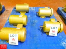 Baldor 1 HP, 2 HP, 1 1/2 HP, 1,720 RPM, 3,500 RPM Motors Rigging Fee: $35