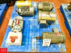 Various Motors ; BALDOR, NORD, LEESON, Majority 1,700 RPM, 3HP/ HYDRO-TEK Pump Model: ML801-2 B14