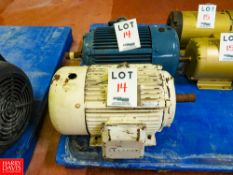 Leeson 15 HP Motors Rigging Fee: $35