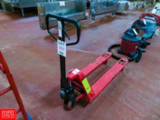 Dayton Pallet Truck Model: 2ZE58 - 5500 lbs. Rigging Fee: $35