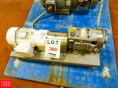 2017 Positive Displacement Pump 1 HP, 1,750 RPM with Nord Motor Rigging Fee: $35