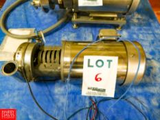 Puma 1.5 Hp. Centrifugal Pump, With Sterling 3500 Rpm S/S Clad Motor Rigging Fee: $35