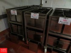 9 Kg (19.84 Lbs) S/S Cheese Forms, With Portable S/S Rack Rigging Fee: $70