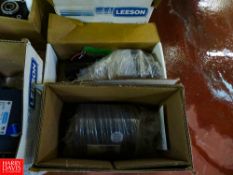 (NEW) Assorted Leeson, Baldor 1/4-1/2-1 1/2-2-3 HP Motors Rigging Fee: $35
