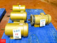 Baldor 3 HP, 5 HP, 1,750 RPM Motors Rigging Fee: $35