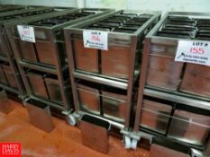 9 Kg (19.84 Lbs) S/S Cheese Forms, With Portable S/S Rack Rigging Fee: $70