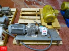 (1) NEW BALDOR Motor CAT# CEM3770T-5, 7.5HP, 1,770 RPM / (1) SEW-EURODRIVE #DRN100L4/FG/RI, 1,750