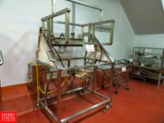 S/S Tub Dumper Hydraulic 1 HP, 1,725 RPM, Single Phase Motor Rigging Fee: $35