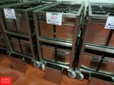 9 Kg (19.84 Lbs) S/S Cheese Forms, With Portable S/S Rack Rigging Fee: $70