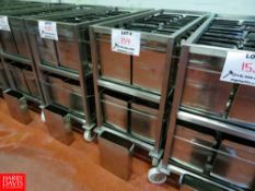 9 Kg (19.84 Lbs) S/S Cheese Forms, With Portable S/S Rack Rigging Fee: $70