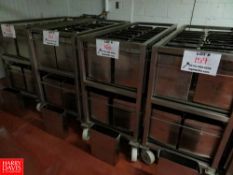 9 Kg (19.84 Lbs) S/S Cheese Forms, With Portable S/S Rack Rigging Fee: $70