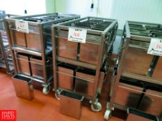 9 Kg (19.84 Lbs) S/S Cheese Forms, With Portable S/S Rack Rigging Fee: $70