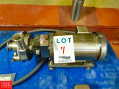 Puma 2 Hp.  Centrifugal Pump, with Sterling 1,750 RPM S/S Clad Motor Rigging Fee: $35