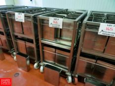 9 Kg (19.84 Lbs) S/S Cheese Forms, With Portable S/S Rack Rigging Fee: $70