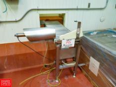 S/S Roller Conveyor With Air Pusher, 110 Volt Controls, 54