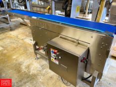 Bridge S/S Frame Power Conveyor Model: SAC 12/36, S/N: 27886-OE, 122