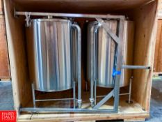 200 Gallon S/S Vertical Fermentation Tank Location: Northern California, California, United States