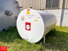 NEW 2019 Southern Tank & MFG 1,500 Gallon S/S Horizontal Dual Wall Storage Tank,