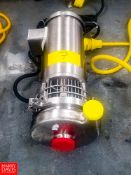 WCB Centrifugal Pump Model: C216, With 3 HP 3,475 RPM S/S Clad Motor, 2