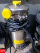 WCB Centrifugal Pump Model: C216, With 3 HP 3,475 RPM S/S Clad Motor, 2