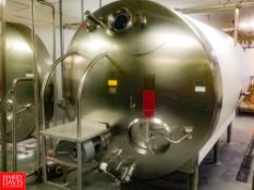 DCI 3,000 Gallon S/S Horizontal Refrigerated Tank, With S/S Front, Horizontal Agitation, S/S Spray
