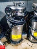 WCB Centrifugal Pump Model: C216, With 3 HP 3,475 RPM S/S Clad Motor, 2