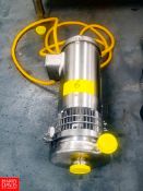 WCB Centrifugal Pump Model: C216, With 3 HP 3,475 RPM S/S Clad Motor, 2