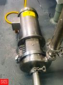 WCB Centrifugal Pump Model: C216, With 3 HP 3,475 RPM S/S Clad Motor, 2