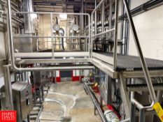 Approx 25'x10' S/S Frame Platform with Stairs. Steel stairs not included Rigging Fee: $ 1000