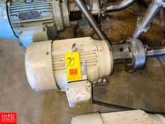 Alfa Laval Centrifugal Pump with Sterling 15 HP Motor and 3