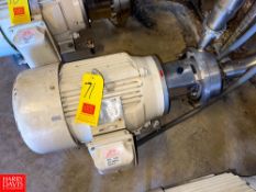 Alfa Laval Centrifugal Pump with Sterling 15 HP Motor and 3