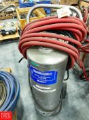 Ecolab S/S Portable Foamer Model TJR Rigging Fee: $ 25