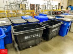 Assorted Trash Cans and Dump Carts Rigging Fee: $ 75