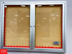 Glass Door Wall Mounted Message Board Rigging Fee: $ 25