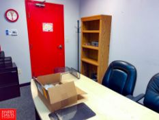 Desk, Chair, Table, Lateral Files, Round Table and Refrigerator Rigging Fee: $ 125