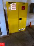 Justrite 45 Gallon Capacity Flammable Storage Cabinet Rigging Fee: $ 50