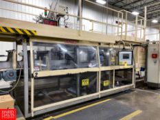 OCME Multipacker and Heat Tunnel with Apex Feeder Lane Conveyor, Allen Bradley Panel View Plus 1,000