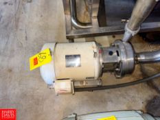Alfa Laval Centrifugal Pump with Sterling 7.5 HP Motor and 3