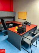 U-Shaped Office Desk, Chair, Round Table and White Board Only Rigging Fee: $ 100