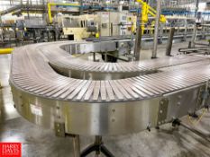 S/S Frame Dual Lane 180 Degree Conveyor Turn with 12