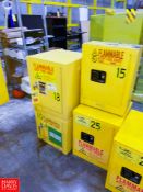 Justrite and Other 4 Gallon and 1 Gallon Capacity Flammable Storage Cabinets Rigging Fee: $ 50