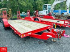 12,300 GVW 18' Tag Along Trailer PA Plate#XFY-2411