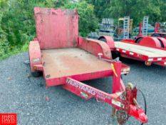 2014 Mustang 10' Tag Along Tailer 7000 GVW, Vin#11M9MA1027EG568733, PA Plate#XJB0840