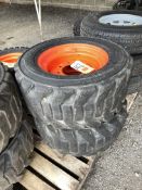 Bobcat Heavy Duty Bead Guard Mounted Tires, 10 Ply, 31 x 12 - 16.5.