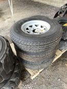 Power King and Carlisle, ST235/85R16 Mounted Tires